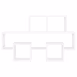 VidaXL 807250 scaffale Truciolare Bianco