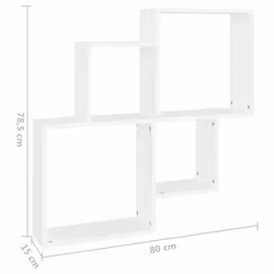 VidaXL 807259 scaffale Legno Bianco - Vista aggiuntiva 4