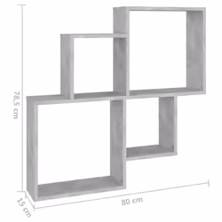 VidaXL 807263 scaffale Legno Grigio - Vista aggiuntiva 6