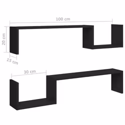 VidaXL 807269 scaffale Legno Nero - Vista aggiuntiva 8