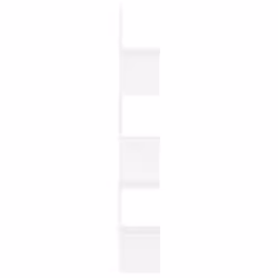 vidaXL Scaffale Angolare da Parete Bianco 20x20x127,5cm in Truciolato - Vista aggiuntiva 3