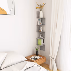 VidaXL 807281 scaffale Legno Grigio - Vista aggiuntiva 5