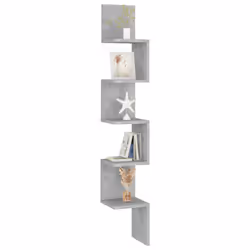 VidaXL 807281 scaffale Legno Grigio - Vista aggiuntiva 7