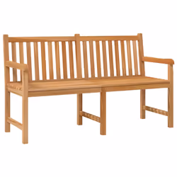vidaXL Panchina da Giardino 150 cm in Legno Massello di Teak - Vista aggiuntiva 2