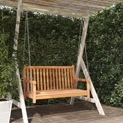 vidaXL Dondolo da Giardino in Legno Massello di Teak 114x60x64 cm