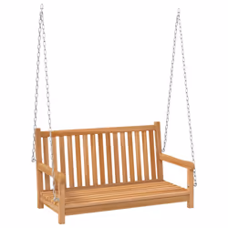 vidaXL Dondolo da Giardino in Legno Massello di Teak 114x60x64 cm - Vista aggiuntiva 2