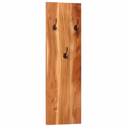 Appendiabiti a Parete 2 pz 36x3x110cm Legno Massello di Acaciacod mxl 121066 - Vista aggiuntiva 2
