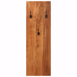 Appendiabiti a Parete 2 pz 36x3x110cm Legno Massello di Acaciacod mxl 121066 - Vista aggiuntiva 3