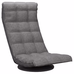 Sedia da Pavimento Girevole Grigio Chiaro in Vellutocod mxl 119439 - Vista aggiuntiva 2