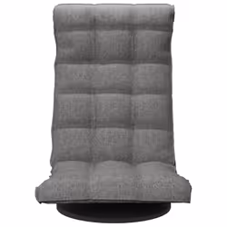 Sedia da Pavimento Girevole Grigio Chiaro in Vellutocod mxl 119439 - Vista aggiuntiva 3