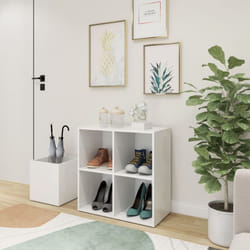Scarpiera da Ingresso Bianca 105x35,5x70cm in Legno Multistrato - Vidaxl
