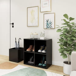 Scarpiera da Ingresso Grigia 105x35,5x70cm in Legno Multistrato - Vidaxl