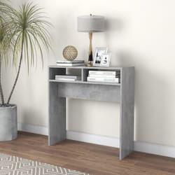Tavolo Consolle, Tavolo da ingresso Grigio Cemento 78x30x80 cm in Truciolato Vidaxl