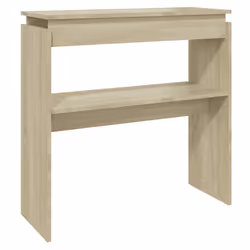 vidaXL Tavolino Consolle Rovere Sonoma 80x30x80cm in Legno Multistrato - Vista aggiuntiva 2