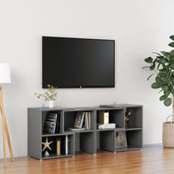 Vidaxl - Mobile tv Grigio 104x30x52 cm in Legno Multistrato