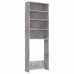 Mobile per Lavatrice Grigio Cemento 64x24x190 cmcod mxl 96131 - Vista aggiuntiva 2