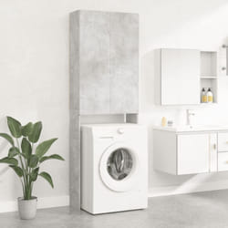 Mobile per Lavatrice Grigio Cemento 64x25,5x190cm Vidaxl 46912