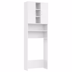 Mobile per Lavatrice Bianco 64x25,5x190 cmcod mxl 97193 - Vista aggiuntiva 2
