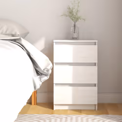 VidaXL 808085 comodino Bianco