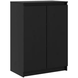 Vidaxl - Credenza Nera 60x36x84 cm in Legno Massello di Pino