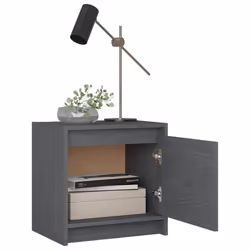 VidaXL 808117 comodino Grigio