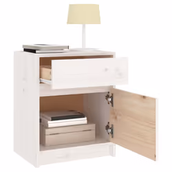 VidaXL 808126 comodino Bianco - Vista aggiuntiva 5