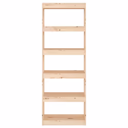 vidaXL Libreria/Divisorio Grigio 60x30x167,5 cm in Massello di Pino - Vista aggiuntiva 3