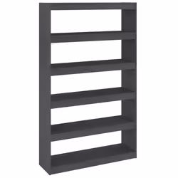 vidaXL Libreria/Divisorio Grigio 100x30x167,5 cm in Massello di Pino - Vista aggiuntiva 2