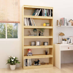 Libreria/Divisorio, Scaffale 100x30x200 cm Legno Massello di Pino Vidaxl