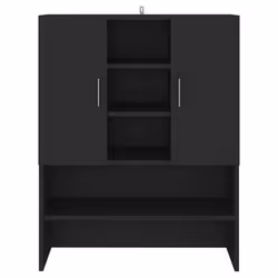 Mobile per Lavatrice Nero 70,5x25,5x90 cmcod mxl 97053 - Vista aggiuntiva 3