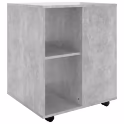 Mobiletto con Ruote Grigio Cemento 60x53x72cm Legno Multistratocod mxl 104417 - Vista aggiuntiva 2