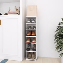 Tenete le scarpe ben organizzate e create un ambiente ordinato con questa elegante scarpiera! Sono realizzate in legno multis ...