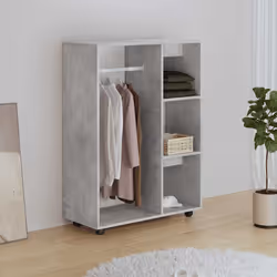 Armadio Grigio Cemento 80x40x110 cm in Truciolatocod mxl 128388
