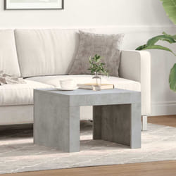 vidaXL Tavolino da Salotto Grigio Cemento 50x50x35 cm in Truciolato