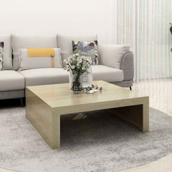 vidaXL Tavolino da Salotto Rovere Sonoma 100x100x35 cm in Truciolato