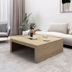 vidaXL Tavolino da Salotto Rovere Sonoma 100x100x35 cm in Truciolato - Vista aggiuntiva 3