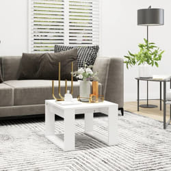 Vidaxl - Tavolino Bianco 50x30x50 cm in Legno Multistrato