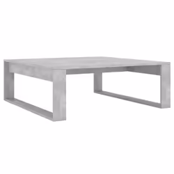 vidaXL Tavolino da Salotto Grigio Cemento 100x100x35 cm Truciolato - Vista aggiuntiva 2