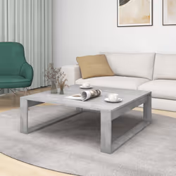vidaXL Tavolino da Salotto Grigio Cemento 100x100x35 cm Truciolato - Vista aggiuntiva 3