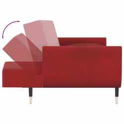 VidaXL 337587 divano Rosso - Vista aggiuntiva 6