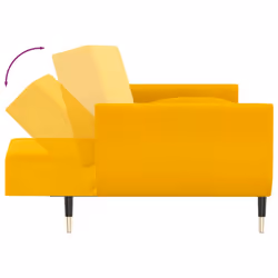 VidaXL 337589 divano Giallo - Vista aggiuntiva 6