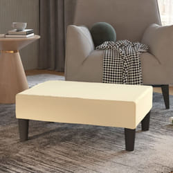 Vidaxl - Poggiapiedi Crema 78x56x32 cm in Similpelle 28639