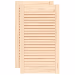 vidaXL Ante con Design a Lamelle 2 pz 69x39,4 cm in Legno di Pino - Vista aggiuntiva 2