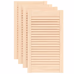 vidaXL Ante con Design a Lamelle 4 pz 69x39,4 cm in Legno di Pino - Vista aggiuntiva 2