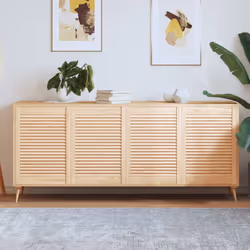 Queste ante in legno con design a lamelle sono la scelta perfetta se desiderate un elemento d'accento o per migliorare il flu ...