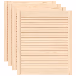 vidaXL Ante con Design a Lamelle 4 pz 69x59,4 cm in Legno di Pino - Vista aggiuntiva 2