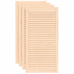 vidaXL Ante con Design a Lamelle 4 pz 99,3x49,4 cm in Legno di Pino - Vista aggiuntiva 2