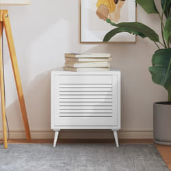Vidaxl - Anta a Lamelle Bianca 39,5x49,4 cm in Legno di Pino 1782