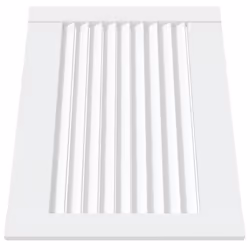 vidaXL Ante a Lamelle 2 pz Bianche 39,5x49,4 cm in Legno di Pino - Vista aggiuntiva 3