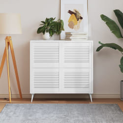 Vidaxl - Ante a Lamelle 4 pz Bianche 39,5x49,4 cm in Legno di Pino 840735